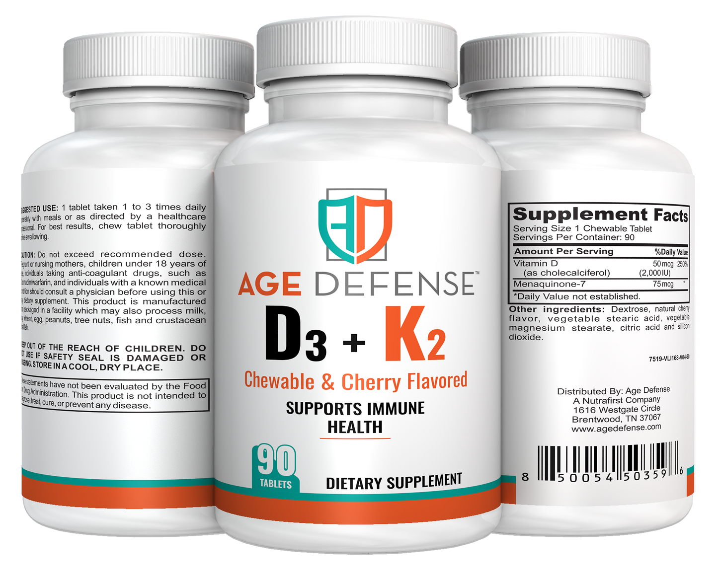 VItamin D3+K2 Chewable