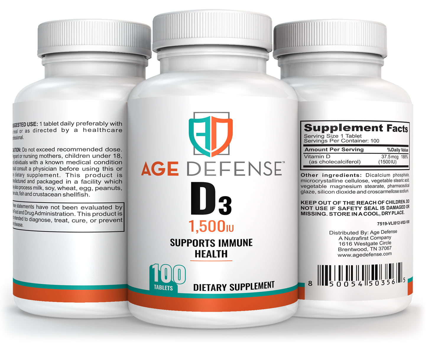 Vitamin D3 1,500 IU