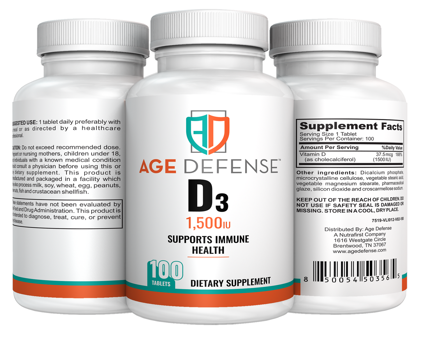 Vitamin D3 1,500 IU
