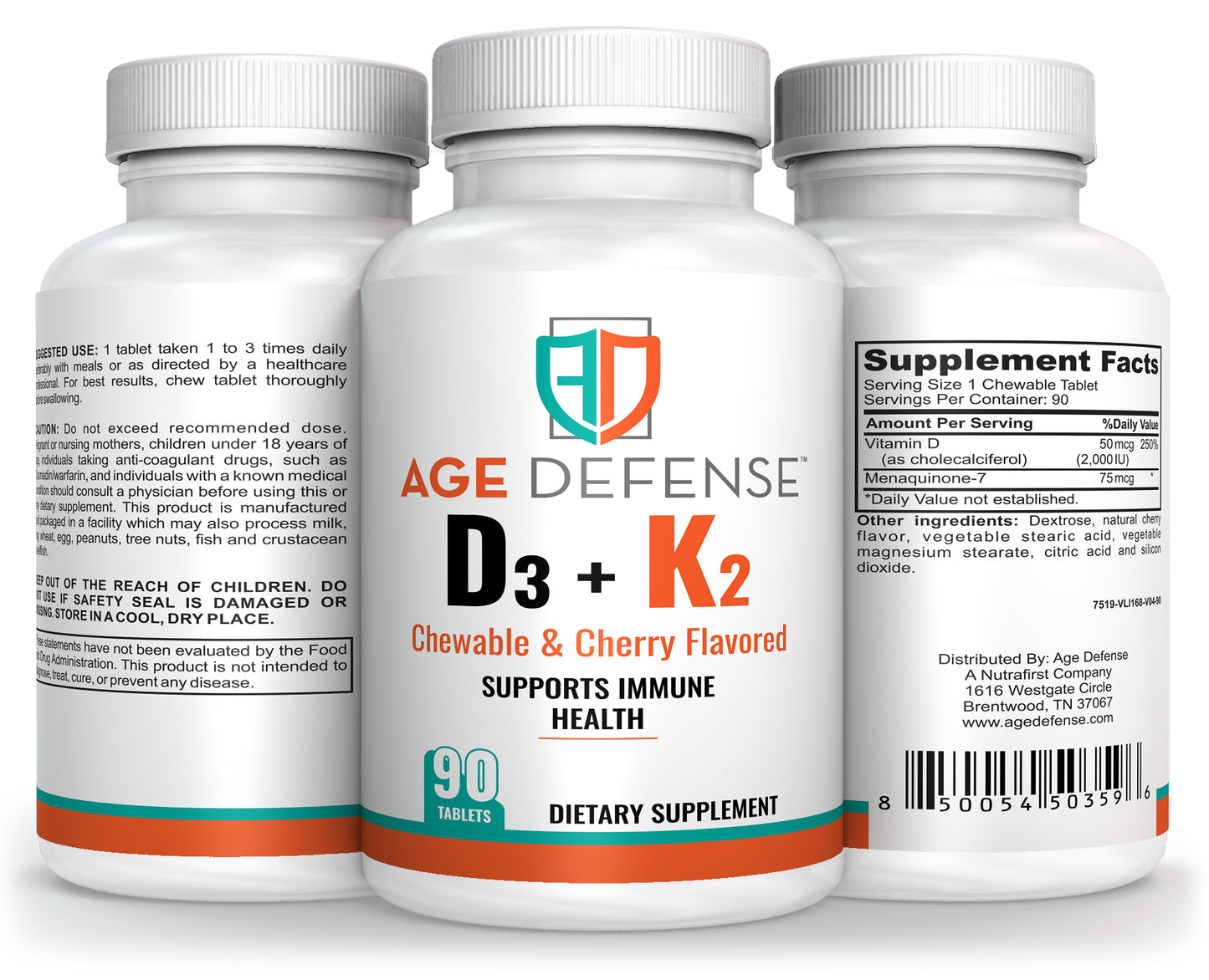 VItamin D3+K2 Chewable